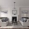 Ekena Millwork Katheryn Ceiling Medallion (Fits Canopies up to 2 1/8"), Hand-Painted Silver, 14 1/2"OD x 2 3/4"P CM14KTSLS - alternate 2